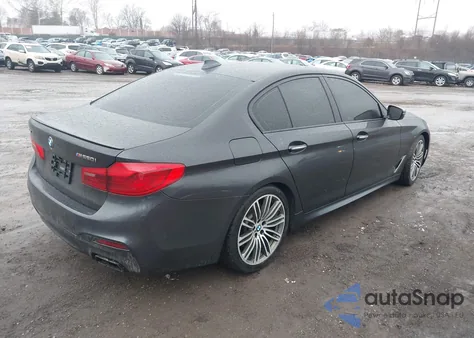 2018 BMW M550I xDrive из США, поврежденный, VIN WBAJB9C54JB034827